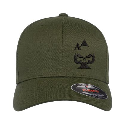 Picture of Ace of Spades Punisher Gun Rights Marksman Second Amendment Embroidered Flexfit Hat Baseball Cap