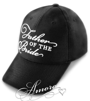 Picture of Father of the Bride Wedding Baseball Cap Black Hat