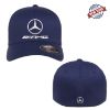 Picture of Mercedes-Benz AMG Logo Embroidered Front Back Flexfit Fitted Black Ball Cap