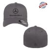 Picture of Mercedes-Benz Logo Embroidered Front Back Flexfit Fitted Black Ball Cap