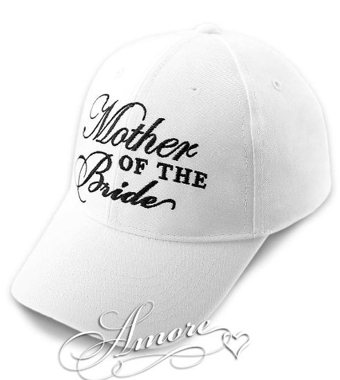 Picture of Mother of the Bride Wedding Baseball Cap White Hat