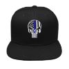 Picture of Punisher Thin Blue Line Police Support Embroidered Flexfit Hat Baseball Cap