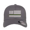 Picture of Thin Green Olive Drab Line Military Support Embroidered Flexfit Hat Baseball Cap