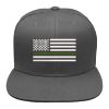 Picture of Thin Green Olive Drab Line Military Support Embroidered Flexfit Hat Baseball Cap