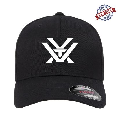 Picture of Vortex Optics Logo Embroidered Flexfit Ball Cap Hat Black