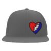 Picture of Grateful Dead Thunderbolt Heart Side Logo Embroidered Flexfit Hat