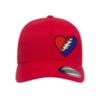 Picture of Grateful Dead Thunderbolt Heart Side Logo Embroidered Flexfit Hat