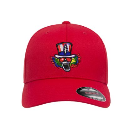 Picture of Grateful Dead Uncle Sam Logo Embroidered Flexfit Hat