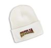 Picture of Sicilia Sicilian Flag Embroidered White Beanie with Cuff