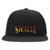 Picture of Sicilia Sicilian Flag Embroidered Black Flexfit Hat