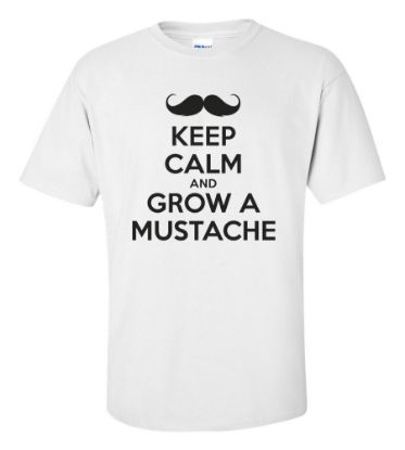 Picture of Keep Calm And Grow A Mustache T-shirt