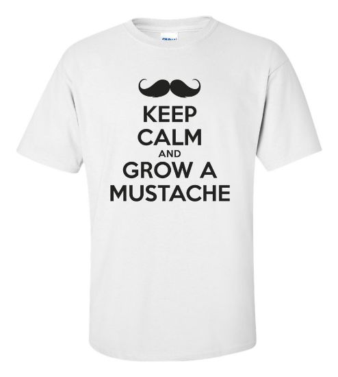 Picture of Keep Calm And Grow A Mustache T-shirt