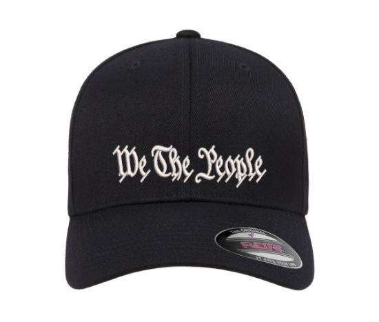 Picture of We The People Constitution Patriotic Embroidered Flexfit Hat