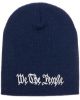 Picture of We The People Embroidered Patriotic Beanie With or Without Cuff