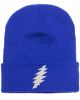 Picture of Grateful Dead Thunderbolt Embroidered Beanie With or Without Cuff