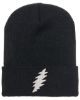 Picture of Grateful Dead Thunderbolt Embroidered Beanie With or Without Cuff