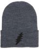 Picture of Grateful Dead Thunderbolt Embroidered Beanie With or Without Cuff