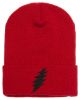 Picture of Grateful Dead Thunderbolt Embroidered Beanie With or Without Cuff