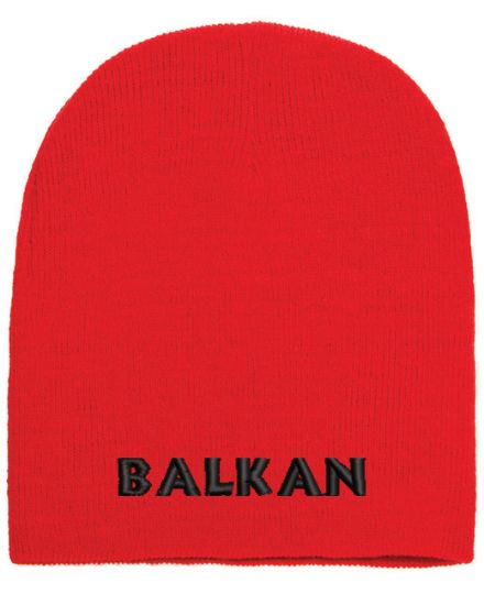 Picture of Balkan European Pride Embroidered Beanie With or Without Cuff