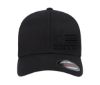 Picture of Trump MAGA Flag Side Black Thread Embroidered Patriotic Black Flexfit Hat