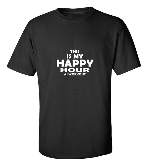 Picture of This Is My Happy Hour #IWorkout T-Shirt