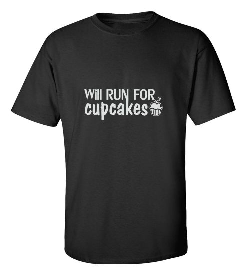 Picture of Will Run For Cupcakes Gym T-Shirt