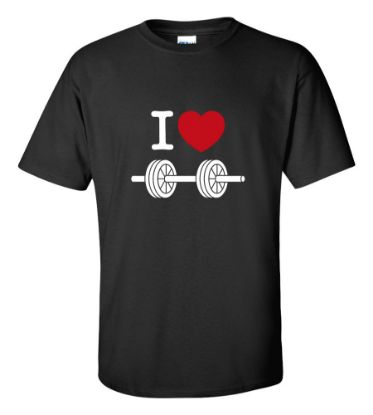 Picture of I Love Weights T-shirt