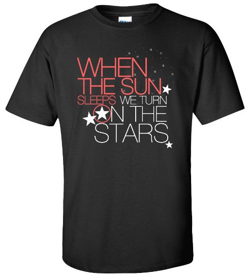 Picture of When The Sun Sleeps We Turn On The Stars T-Shirt