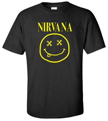 Picture of NIRVANA Rock Band Smiley Face Music T-shirt