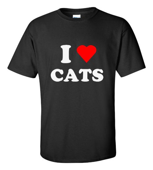 Picture of I Love Cats T-Shirt