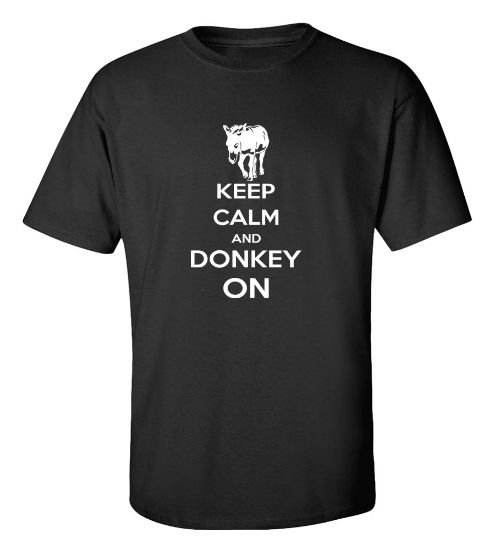 Picture of Keep Calm And Donkey On T-Shirt