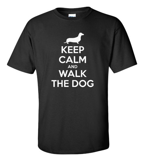 Picture of Keep Calm and Walk the Dog T-Shirt