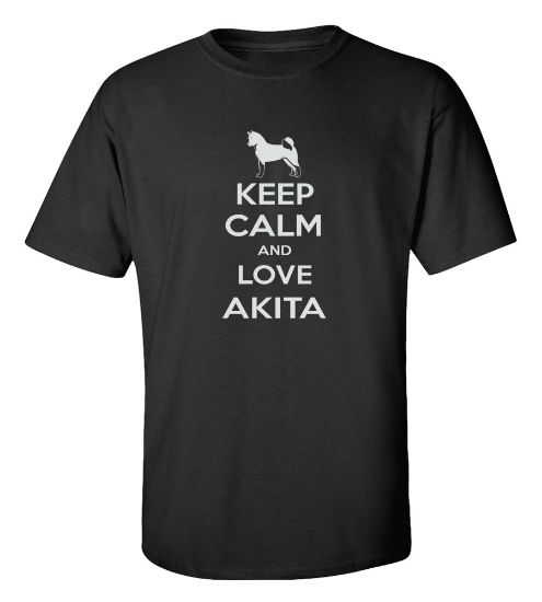 Picture of Keep Calm and Love an Akita T-shirt