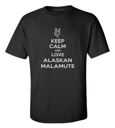 Picture of Keep Calm and Love a Alaskan Malamute T-shirt