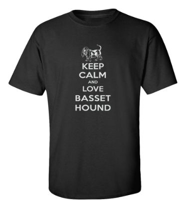 Picture of Keep Calm and Love a Basset Hound T-shirt