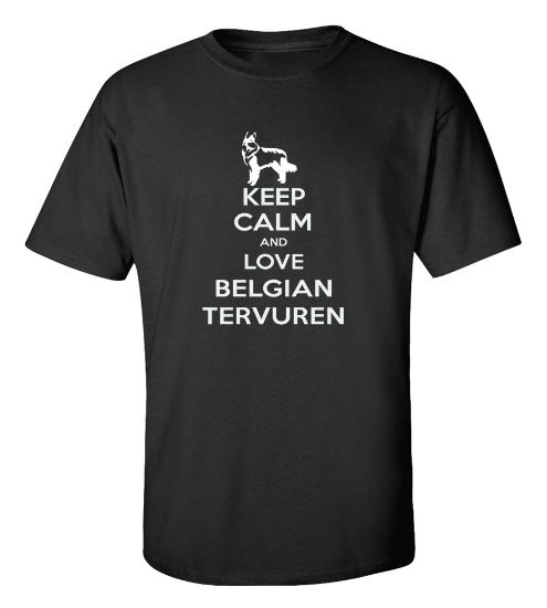 Picture of Keep Calm and Love a Belgian Tervuren T-shirt