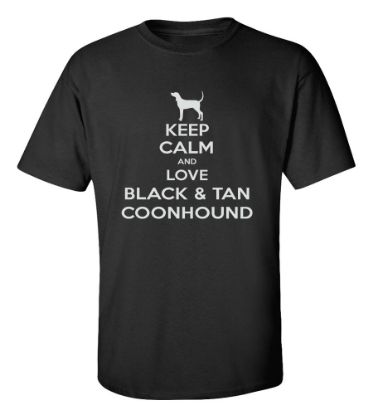 Picture of Keep Calm and Love a Black & Tan Coonhound T-shirt