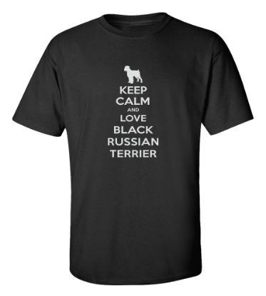 Picture of Keep Calm and Love a Black Russian Terrier T-shirt