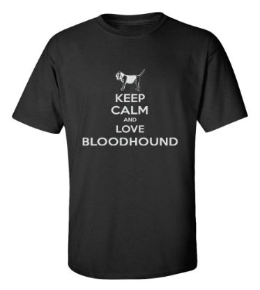 Picture of Keep Calm and Love a Bloodhound T-shirt