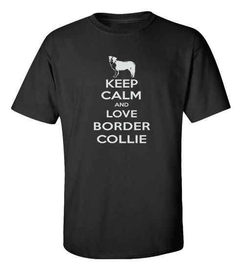 Picture of Keep Calm and Love a Border Collie T-shirt