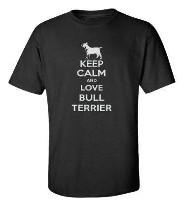 Picture of Keep Calm and Love a Bull Terrier T-shirt