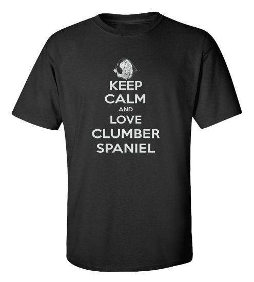 Picture of Keep Calm and Love a Clumber Spaniel T-shirt