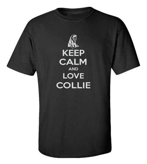 Picture of Keep Calm and Love a Collie T-shirt