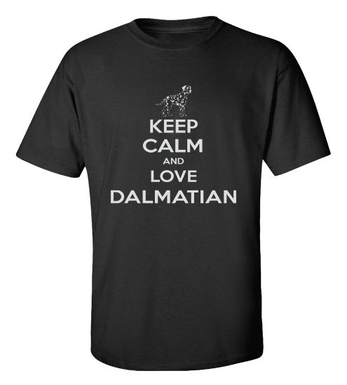 Picture of Keep Calm and Love a Dalmatian T-shirt