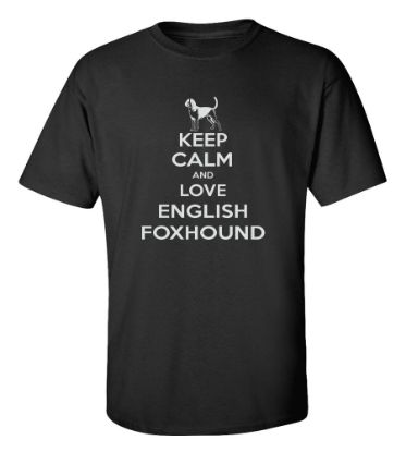 Picture of Keep Calm and Love a English Foxhound T-shirt