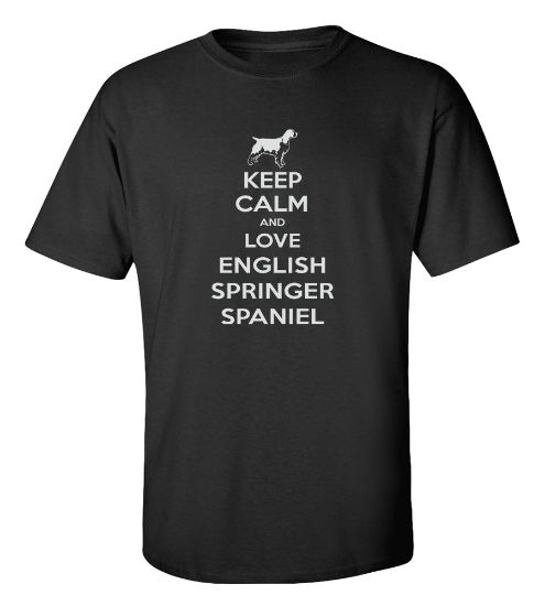 Picture of Keep Calm and Love a English Springer Spaniel T-shirt