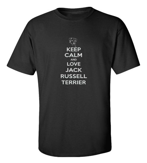 Picture of Keep Calm and Love a Jack Russell Terrier T-shirt