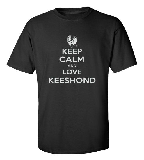 Picture of Keep Calm and Love a Keeshond T-shirt