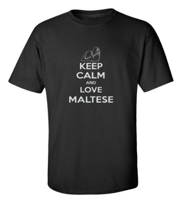 Picture of Keep Calm and Love a Maltese T-shirt