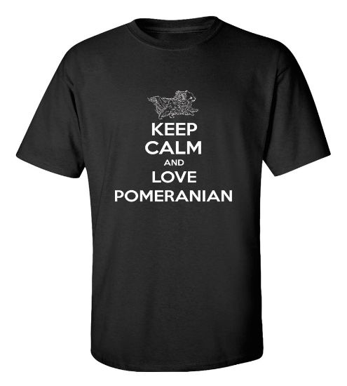 Picture of Keep Calm and Love a Pomeranian T-shirt